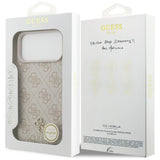 Guess iPhone 17 Pro Max/iPhone 18 Pro Max Deksel 4G Classic Logo Small Rosa