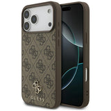 Guess iPhone 17 Pro Max/iPhone 18 Pro Max Deksel 4G Small Classic Logo Brun