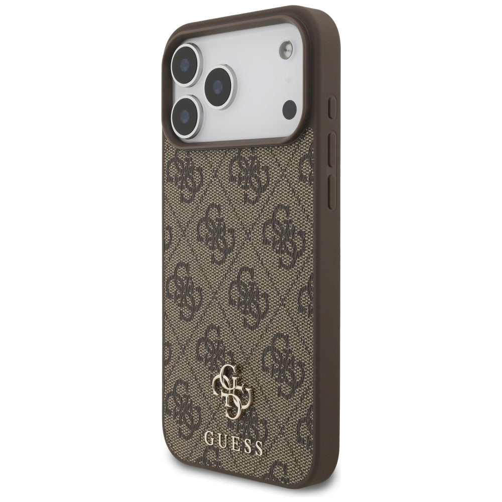 Guess iPhone 17 Pro Max/iPhone 18 Pro Max Deksel 4G Small Classic Logo Brun