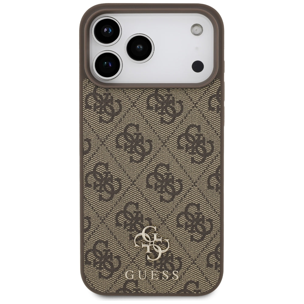 Guess iPhone 17 Pro Max/iPhone 18 Pro Max Deksel 4G Small Classic Logo Brun