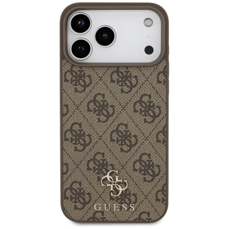 Guess iPhone 17 Pro Max/iPhone 18 Pro Max Deksel 4G Small Classic Logo Brun