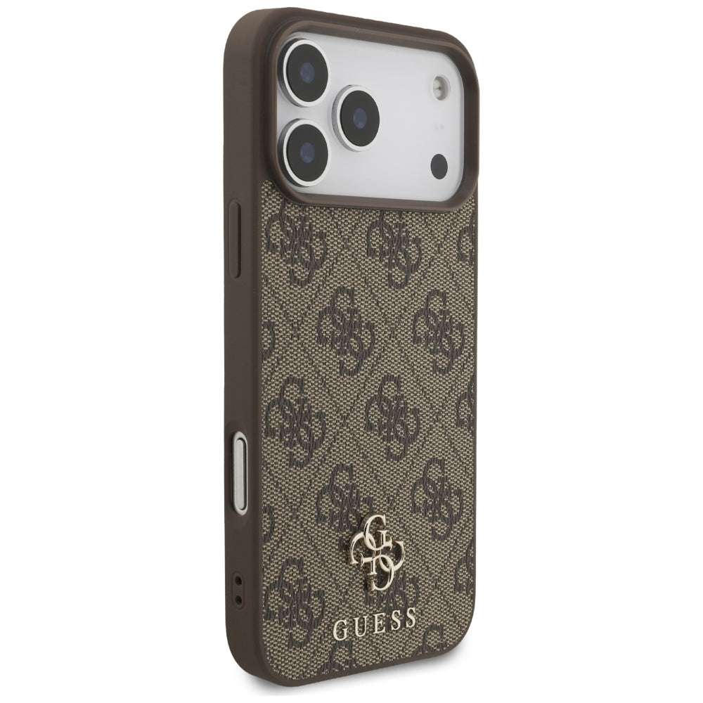 Guess iPhone 17 Pro Max/iPhone 18 Pro Max Deksel 4G Small Classic Logo Brun