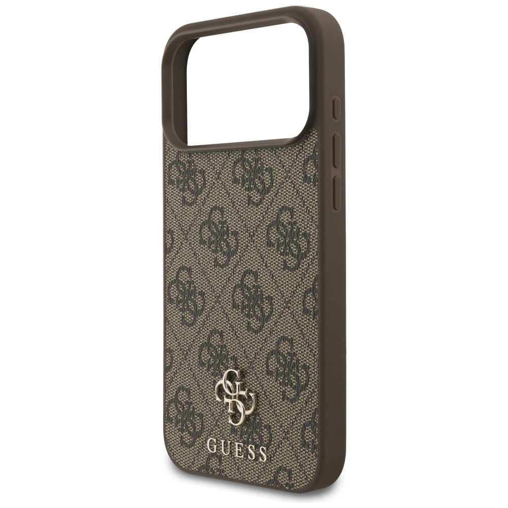 Guess iPhone 17 Pro Max/iPhone 18 Pro Max Deksel 4G Small Classic Logo Brun
