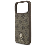 Guess iPhone 17 Pro Max/iPhone 18 Pro Max Deksel 4G Small Classic Logo Brun