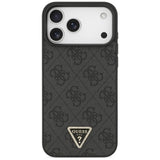 Guess iPhone 17 Pro Max/iPhone 18 Pro Max Deksel 4G Triangle Strass Svart