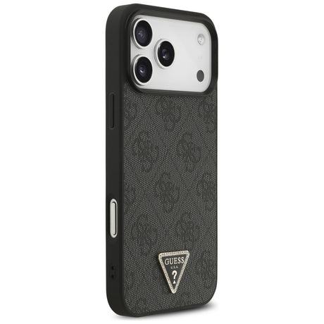 Guess iPhone 17 Pro Max/iPhone 18 Pro Max Deksel 4G Triangle Strass Svart