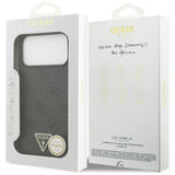 Guess iPhone 17 Pro Max/iPhone 18 Pro Max Deksel 4G Triangle Strass Svart