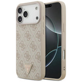Guess iPhone 17 Pro Max/iPhone 18 Pro Max Deksel 4G Triangle Strass Rosa