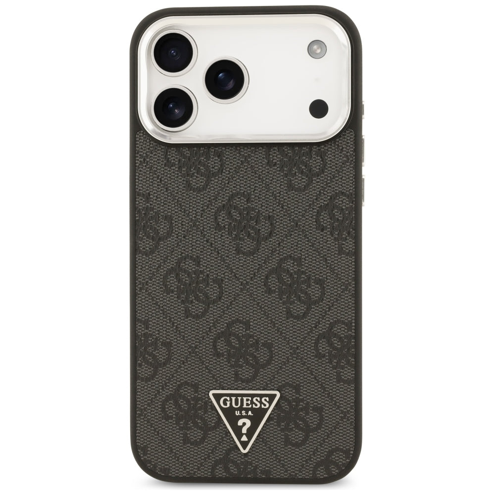 Guess iPhone 17 Pro Max/iPhone 18 Pro Max Deksel 4G Triangle MagSafe Svart