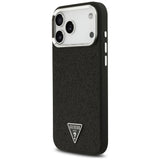 Guess iPhone 17 Pro Max/iPhone 18 Pro Max Deksel Glitter Triangle Logo Svart