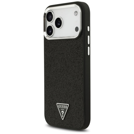 Guess iPhone 17 Pro Max/iPhone 18 Pro Max Deksel Glitter Triangle Logo Svart
