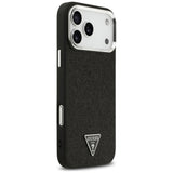 Guess iPhone 17 Pro Max/iPhone 18 Pro Max Deksel Glitter Triangle Logo Svart