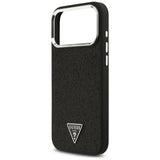 Guess iPhone 17 Pro Max/iPhone 18 Pro Max Deksel Glitter Triangle Logo Svart