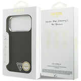 Guess iPhone 17 Pro Max/iPhone 18 Pro Max Deksel Glitter Triangle Logo Svart