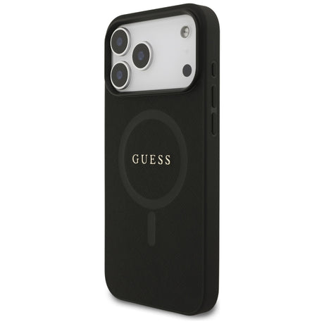 Guess iPhone 17 Pro Max/iPhone 18 Pro Max Deksel Saffiano Classic Logo Svart