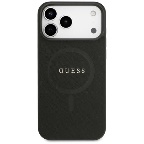 Guess iPhone 17 Pro Max/iPhone 18 Pro Max Deksel Saffiano Classic Logo Svart