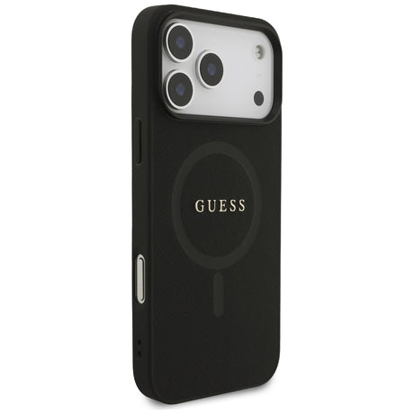 Guess iPhone 17 Pro Max/iPhone 18 Pro Max Deksel Saffiano Classic Logo Svart