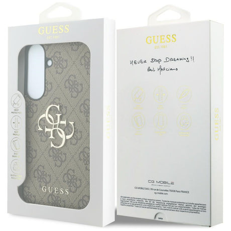 Guess Samsung Galaxy S26 FE Deksel 4G Metal Logo Brun