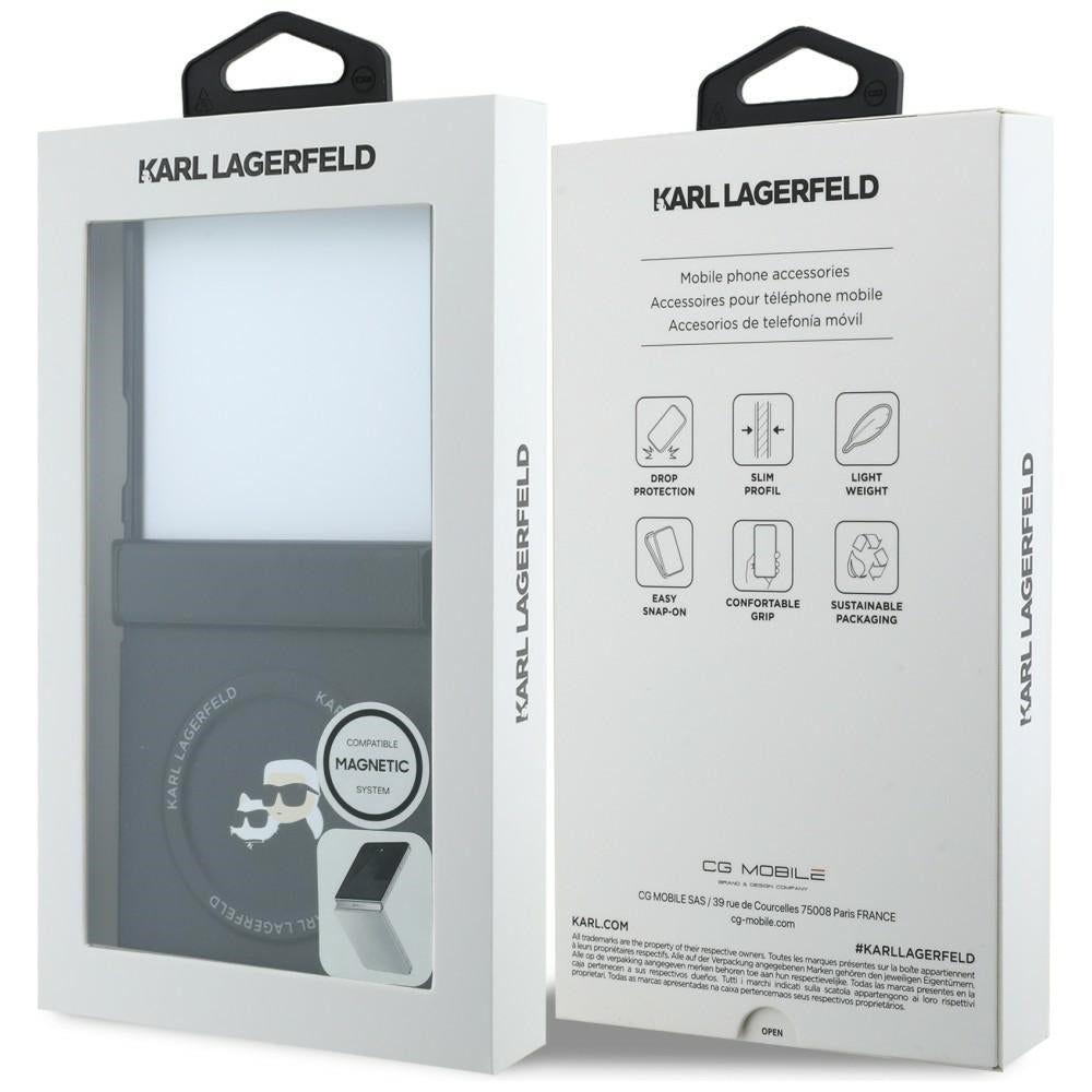 Karl Lagerfeld Samsung Galaxy Z Flip 8 Deksel Karl & Choupette MagSafe Svart