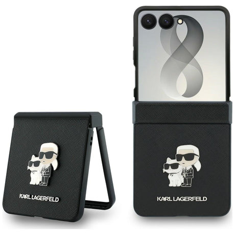 Karl Lagerfeld Samsung Galaxy Z Flip 8 Deksel Saffiano Karl & Choupette Svart