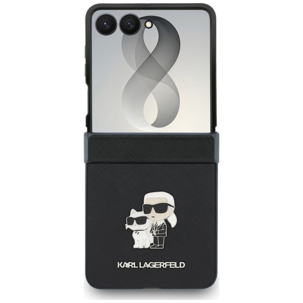 Karl Lagerfeld Samsung Galaxy Z Flip 8 Deksel Saffiano Karl & Choupette Svart