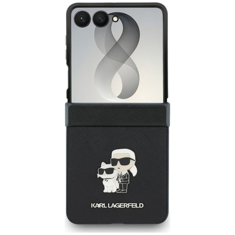 Karl Lagerfeld Samsung Galaxy Z Flip 8 Deksel Saffiano Karl & Choupette Svart