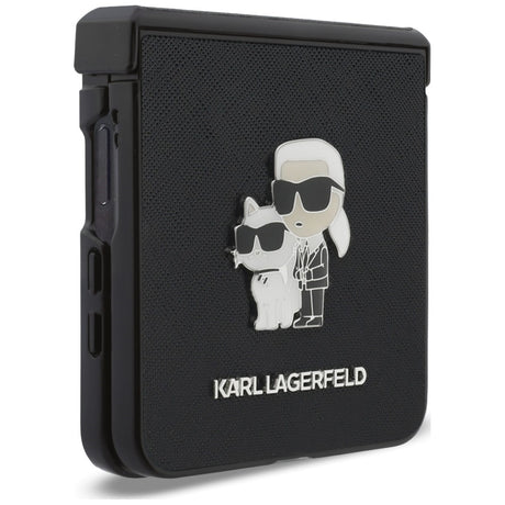 Karl Lagerfeld Samsung Galaxy Z Flip 8 Deksel Saffiano Karl & Choupette Svart