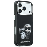 Karl Lagerfeld iPhone 17 Pro/iPhone 18 Pro Deksel Smooth Karl & Choupette Sketch Svart