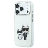 Karl Lagerfeld iPhone 17 Pro/iPhone 18 Pro Deksel Smooth Karl & Choupette Sketch Beige