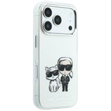 Karl Lagerfeld iPhone 17 Pro Max/iPhone 18 Pro Max Deksel Smooth Karl & Choupette Sketch Beige