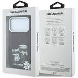 Karl Lagerfeld iPhone 17 Pro/iPhone 18 Pro Deksel Smooth Karl & Choupette Sketch Burgunder