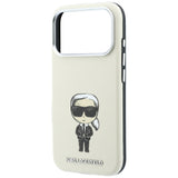 Karl Lagerfeld iPhone 17 Pro/iPhone 18 Pro Deksel Smooth Ikonik Sketch Beige
