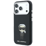 Karl Lagerfeld iPhone 17 Pro/iPhone 18 Pro Deksel Smooth Ikonik Sketch Svart