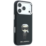 Karl Lagerfeld iPhone 17 Pro/iPhone 18 Pro Deksel Smooth Ikonik Sketch Svart