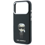 Karl Lagerfeld iPhone 17 Pro/iPhone 18 Pro Deksel Smooth Ikonik Sketch Svart