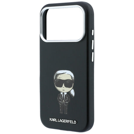 Karl Lagerfeld iPhone 17 Pro/iPhone 18 Pro Deksel Smooth Ikonik Sketch Svart