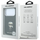 Karl Lagerfeld iPhone 17 Pro/iPhone 18 Pro Deksel Smooth Ikonik Sketch Svart