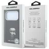 Karl Lagerfeld iPhone 17 Pro Max/iPhone 18 Pro Max Deksel Smooth Ikonik Sketch Burgundy