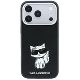Karl Lagerfeld iPhone 17 Pro/iPhone 18 Pro Deksel Smooth Choupette Sketch Svart