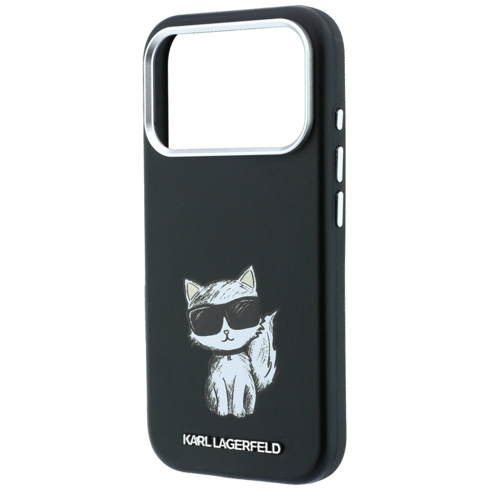 Karl Lagerfeld iPhone 17 Pro/iPhone 18 Pro Deksel Smooth Choupette Sketch Svart