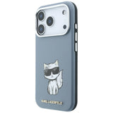 Karl Lagerfeld iPhone 17 Pro/iPhone 18 Pro Deksel Smooth Choupette Sketch Blå
