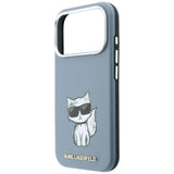 Karl Lagerfeld iPhone 17 Pro/iPhone 18 Pro Deksel Smooth Choupette Sketch Blå