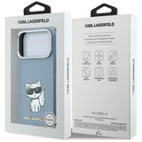 Karl Lagerfeld iPhone 17 Pro/iPhone 18 Pro Deksel Smooth Choupette Sketch Blå