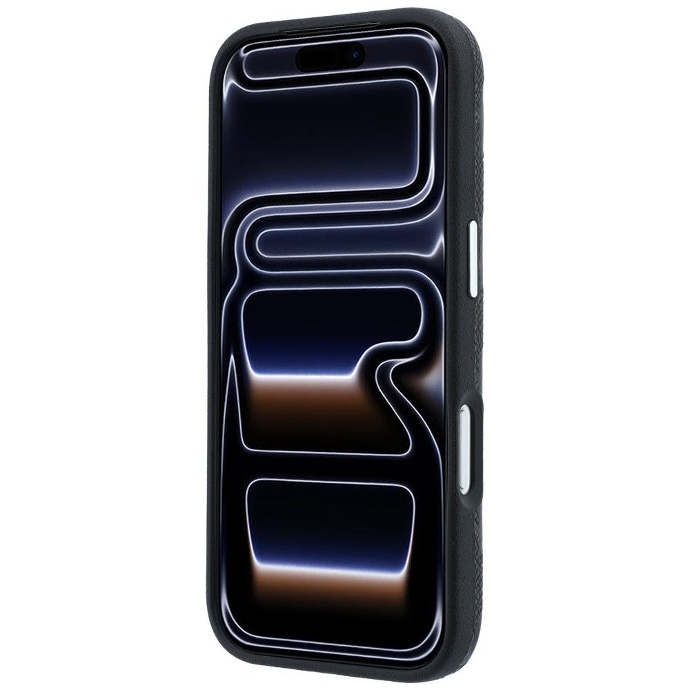 Karl Lagerfeld iPhone 17 Pro/iPhone 18 Pro Deksel Grained Mono Resin Logo Svart