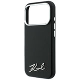 Karl Lagerfeld iPhone 17 Pro Max/iPhone 18 Pro Max Deksel Saffiano Script Logo Svart