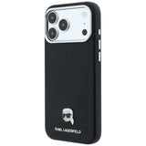 Karl Lagerfeld iPhone 17 Pro Max/iPhone 18 Pro Max Deksel Grained Karl Svart