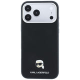 Karl Lagerfeld iPhone 17 Pro Max/iPhone 18 Pro Max Deksel Grained Karl Svart