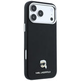 Karl Lagerfeld iPhone 17 Pro Max/iPhone 18 Pro Max Deksel Grained Karl Svart