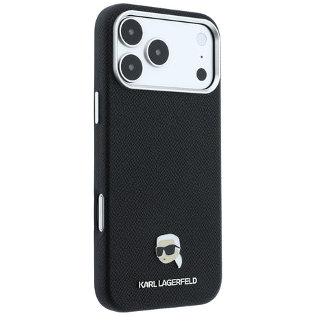 Karl Lagerfeld iPhone 17 Pro Max/iPhone 18 Pro Max Deksel Grained Karl Svart