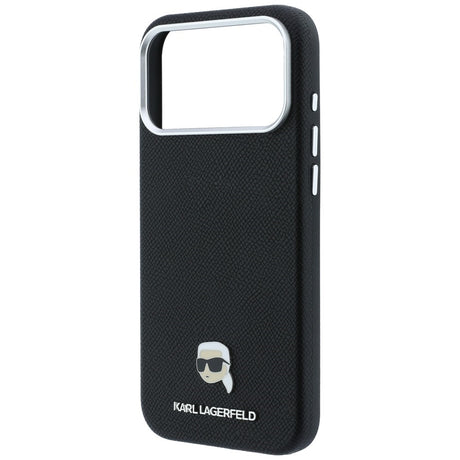 Karl Lagerfeld iPhone 17 Pro Max/iPhone 18 Pro Max Deksel Grained Karl Svart